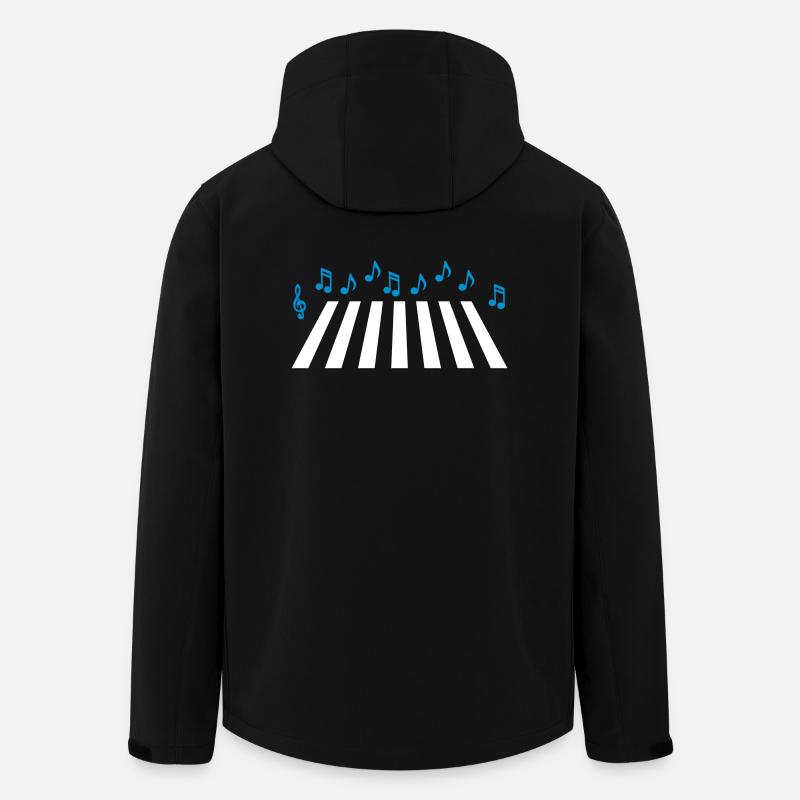 Music Road - Recycelte Männer Softshell-Jacke von Stanley/Stella - Schwarz