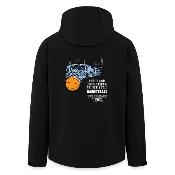 Basketball Sport Shirt - lustiger Spruch hobby - Recycelte Männer Softshell-Jacke von Stanley/Stella - Schwarz - Hinten - AI Model Male 185 light (185cm)