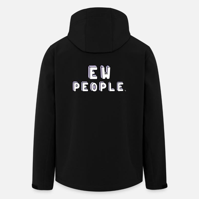 Les gens sont stupides. - Veste softshell homme en polyester recyclé Stanley/Stella - noir