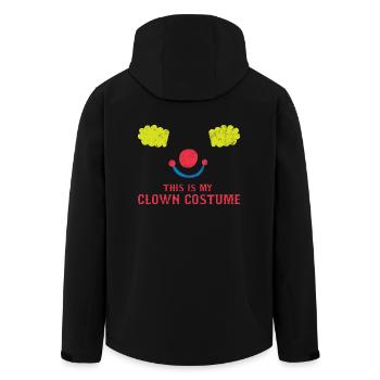 Clown: This Is My Clown Costume - Gift - Men’s Recycled Softshell Jacket by Stanley/Stella - black - Back - AI Model Male 185 light (185cm)