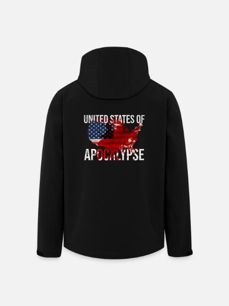 États-Unis d'Apocalypse - Veste softshell homme en polyester recyclé Stanley/Stella - noir