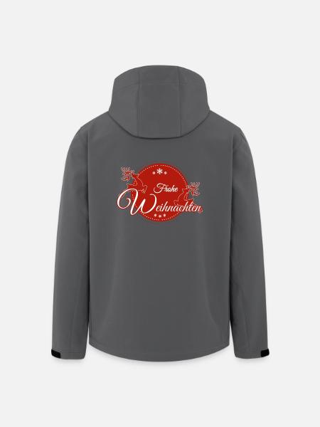 Frohe Weihnachten - Recycelte Männer Softshell-Jacke von Stanley/Stella - Schwarz