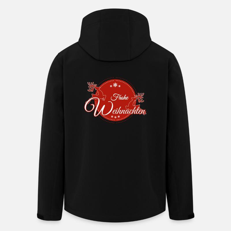 Frohe Weihnachten - Recycelte Männer Softshell-Jacke von Stanley/Stella - Schwarz