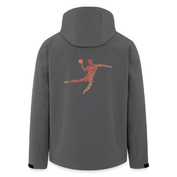 Handball pitcher - Men’s Recycled Softshell Jacket by Stanley/Stella - black - Back - AI Model Male 185 light (185cm)