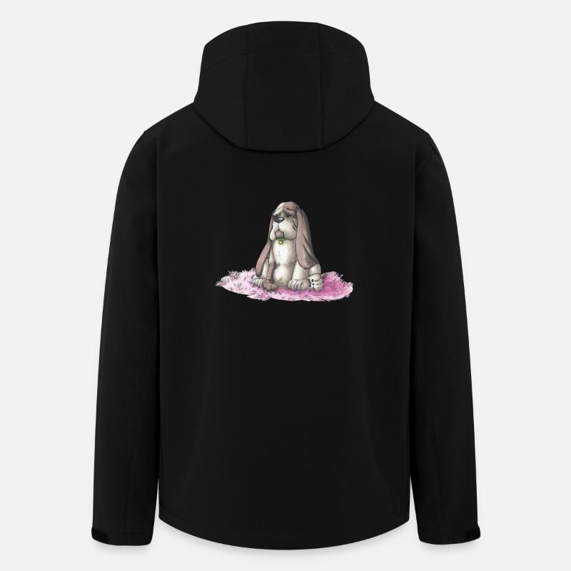 Basset - Recycelte Männer Softshell-Jacke von Stanley/Stella - Schwarz