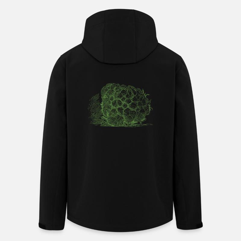 Cauliflower cauliflower halloween vegetable vegetable - Men’s Recycled Softshell Jacket by Stanley/Stella - black