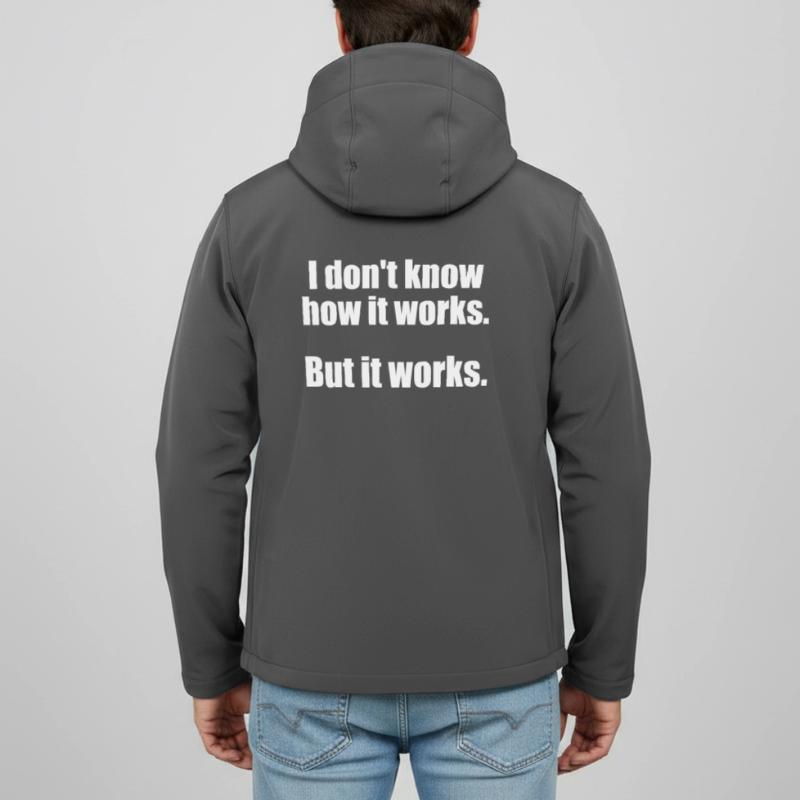 Programmer, Software, Computer Science, Developer Men’s Recycled Softshell Jacket Discoverer by Stanley/Stella