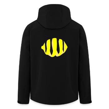 fruits de fruits de zeste de citron idée cadeau aigre - Veste softshell homme en polyester recyclé Stanley/Stella - noir - Dos - AI Model Male 185 light (185cm)