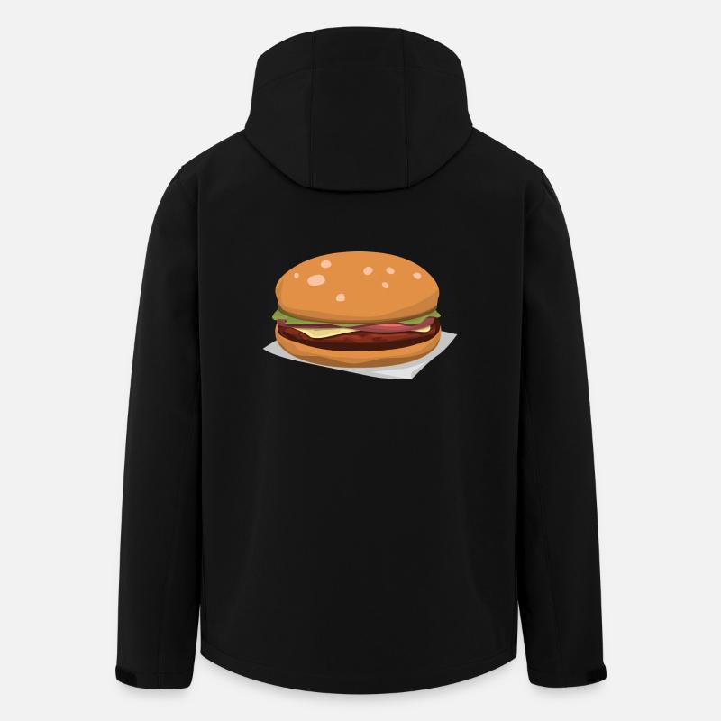 Leckerer Hamburger - Men’s Recycled Softshell Jacket by Stanley/Stella - black