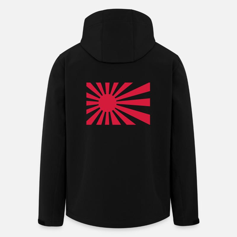 Japan Flag Nippon - Recycelte Männer Softshell-Jacke von Stanley/Stella - Schwarz