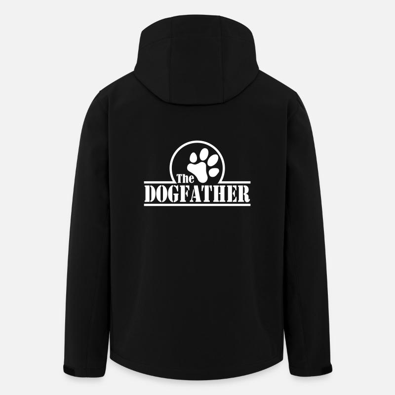 The Dogfather - Recycelte Männer Softshell-Jacke von Stanley/Stella - Schwarz