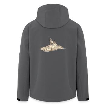 Angelote - requin ange - requin - ange Réquin - Veste softshell homme en polyester recyclé Stanley/Stella - noir - Dos - AI Model Male 185 light (185cm)