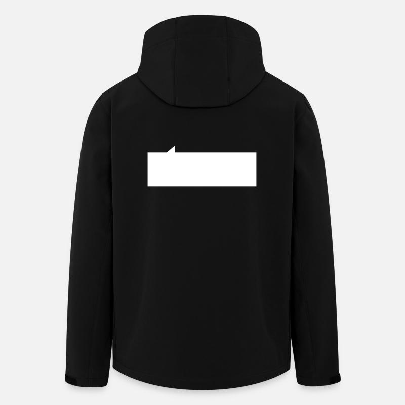 Sprechblase rechteck - Recycelte Männer Softshell-Jacke von Stanley/Stella - Schwarz