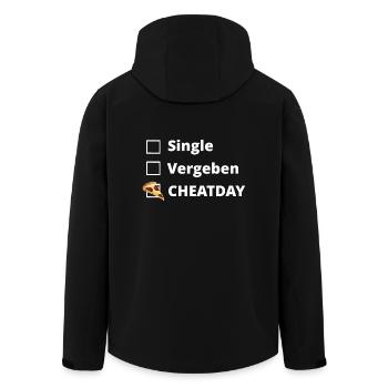 Cheatday - Recycelte Männer Softshell-Jacke von Stanley/Stella - Schwarz - Hinten - AI Model Male 185 light (185cm)
