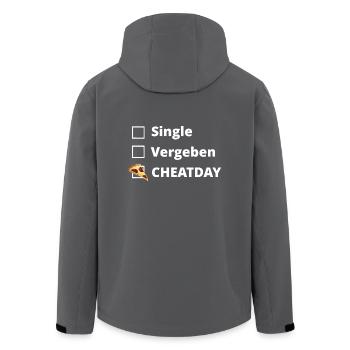 Cheatday - Recycelte Männer Softshell-Jacke von Stanley/Stella - Anthrazit - Hinten - AI Model Male 185 light (185cm)