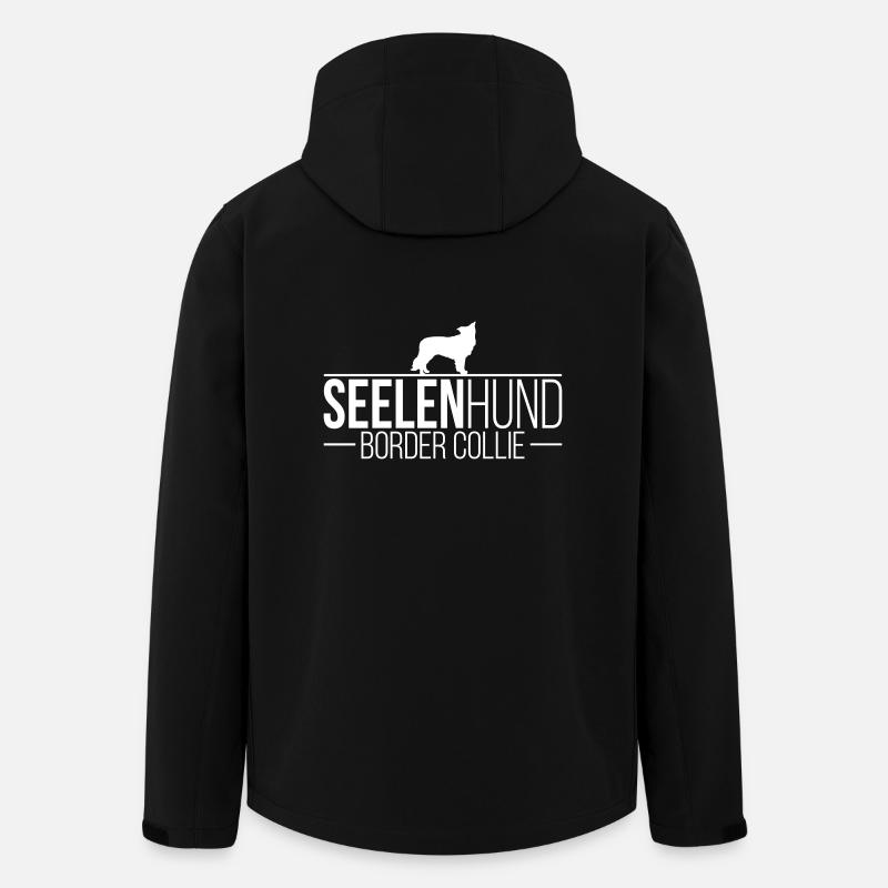 BORDER COLLIE Seelenhund - Recycelte Männer Softshell-Jacke von Stanley/Stella - Schwarz