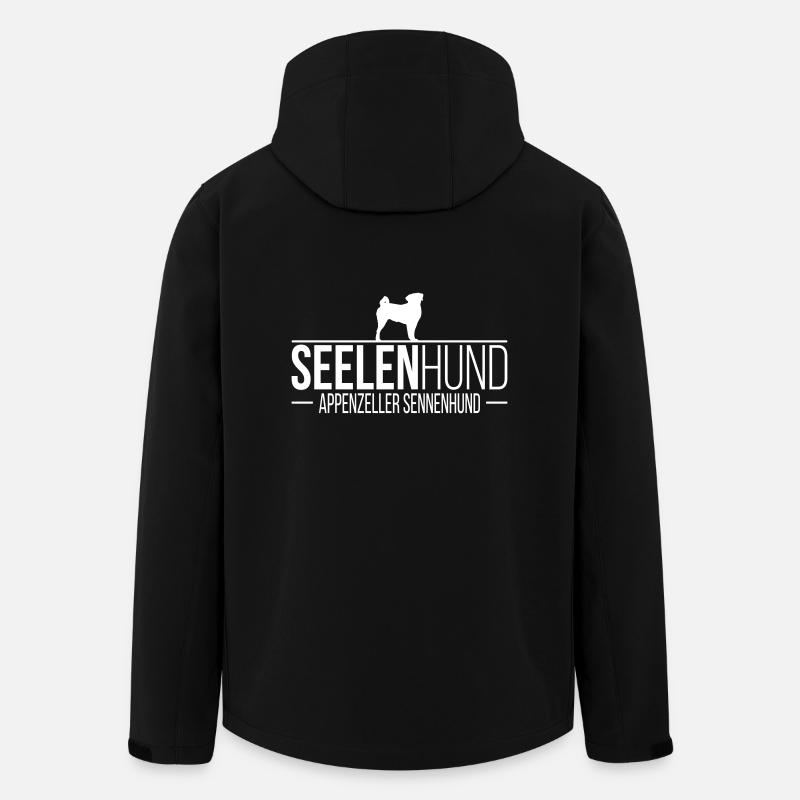 APPENZELLER SENNENHUND Seelenhund - Recycelte Männer Softshell-Jacke von Stanley/Stella - Schwarz