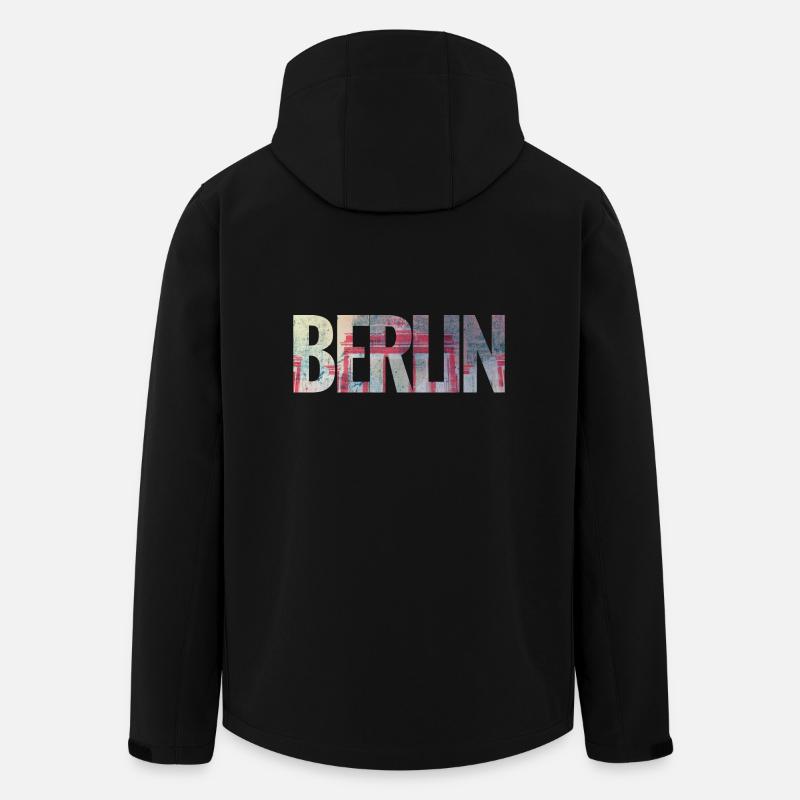 Berlin - Recycelte Männer Softshell-Jacke von Stanley/Stella - Schwarz