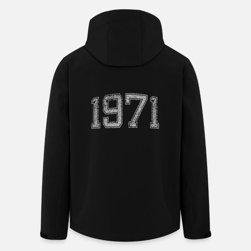 1971 Jahrgang - Recycelte Männer Softshell-Jacke von Stanley/Stella - Schwarz