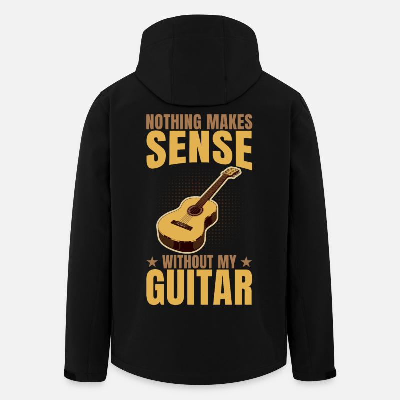 Nothing makes sense without my guitar - Men’s Recycled Softshell Jacket by Stanley/Stella - black