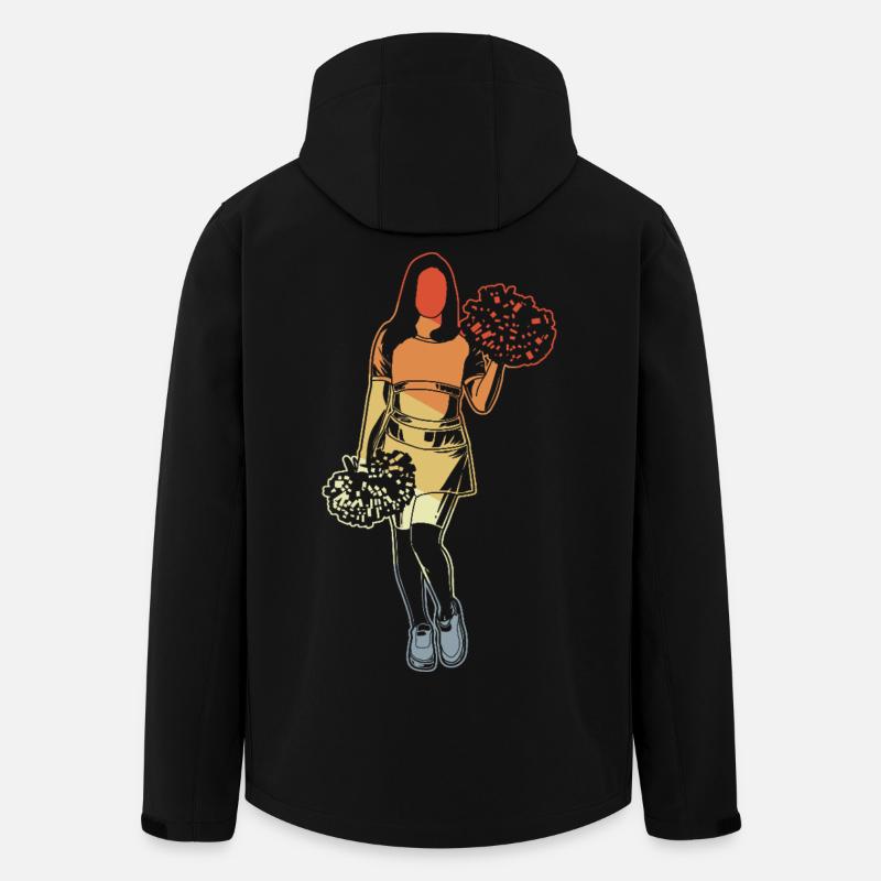 Cheerleader Mädchen - Recycelte Männer Softshell-Jacke von Stanley/Stella - Schwarz