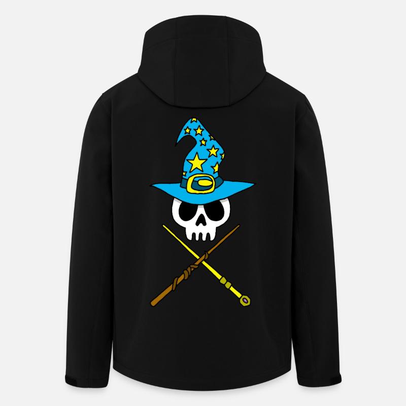 Wizard's Skull - Men’s Recycled Softshell Jacket by Stanley/Stella - black