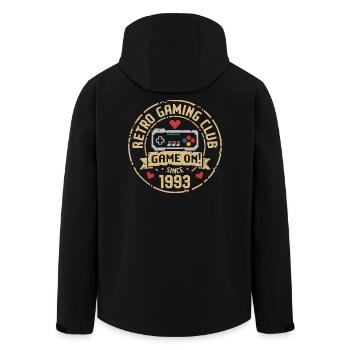 Vintage 1993 Anniversaire 1993 Cadeau 1993 - Veste softshell homme en polyester recyclé Stanley/Stella - noir - Dos - AI Model Male 185 light (185cm)