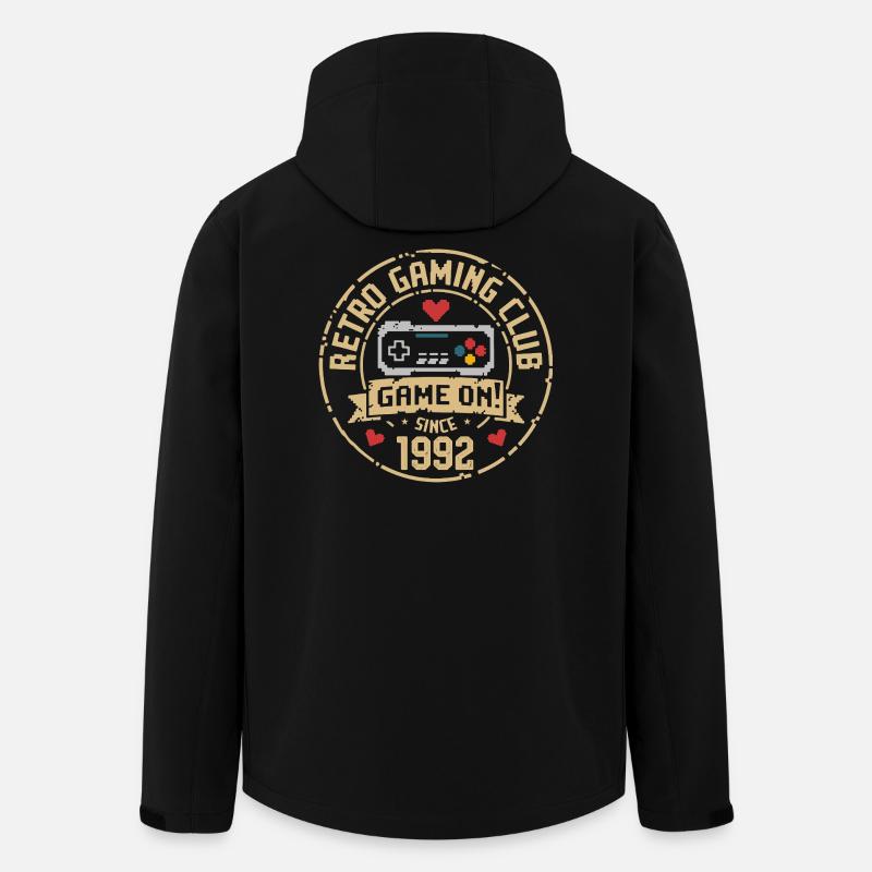 Millésime 1992 Anniversaire 1992 Cadeau 1992 - Veste softshell homme en polyester recyclé Stanley/Stella - noir