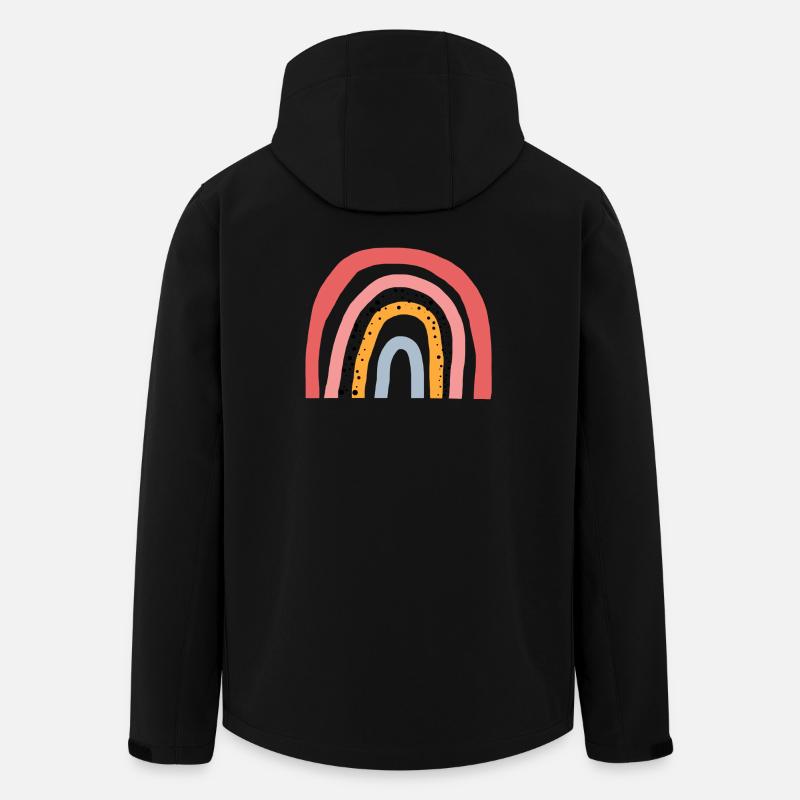 Arc-en-ciel - Amour - Tendance Rainbow - Veste softshell homme en polyester recyclé Stanley/Stella - noir