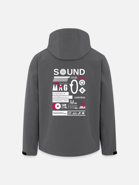 sound control - Men’s Recycled Softshell Jacket by Stanley/Stella - black