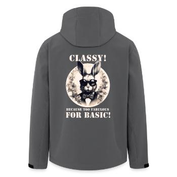 Lapin cool - Veste softshell homme en polyester recyclé Stanley/Stella - charbon - Dos - AI Model Male 185 light (185cm)