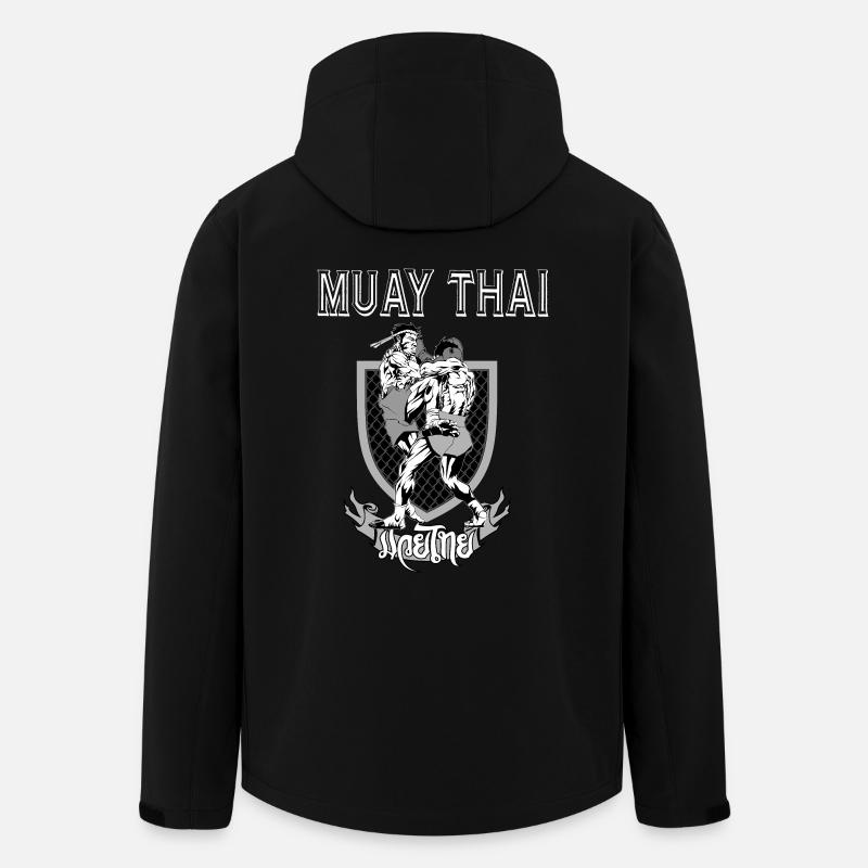 Muay Thai - Recycelte Männer Softshell-Jacke von Stanley/Stella - Schwarz