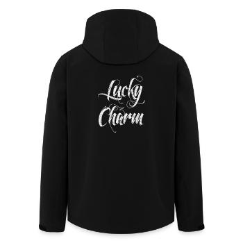 Lucky Charm St. Patricks Day T Shirt Geschenk - Recycelte Männer Softshell-Jacke von Stanley/Stella - Schwarz - Hinten - AI Model Male 185 light (185cm)