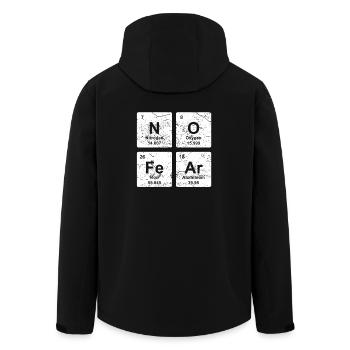 No Fear éléments chimiques cadeau chemise chimie - Veste softshell homme en polyester recyclé Stanley/Stella - noir - Dos - AI Model Male 185 light (185cm)