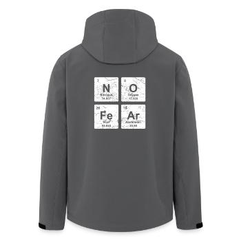 No Fear éléments chimiques cadeau chemise chimie - Veste softshell homme en polyester recyclé Stanley/Stella - charbon - Dos - AI Model Male 185 light (185cm)