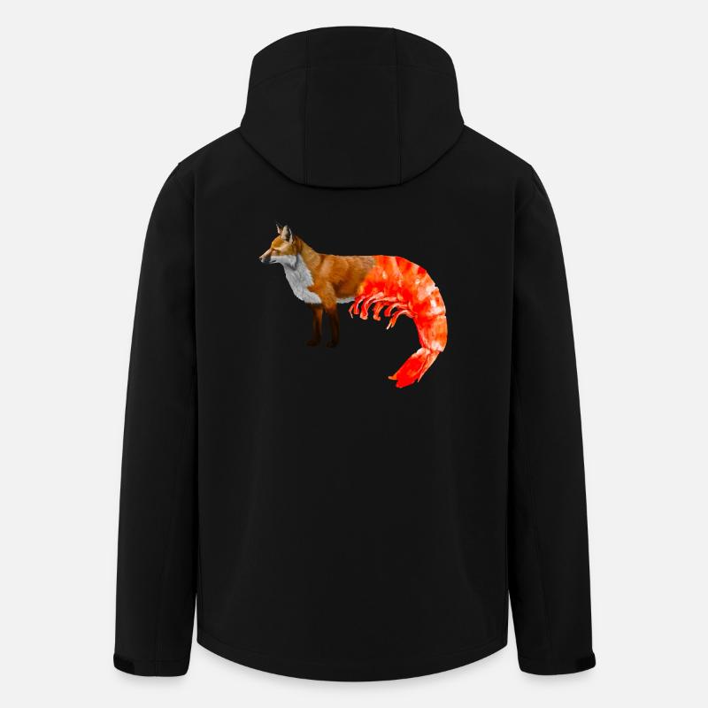 Fox-shrimp mixture - Men’s Recycled Softshell Jacket by Stanley/Stella - black