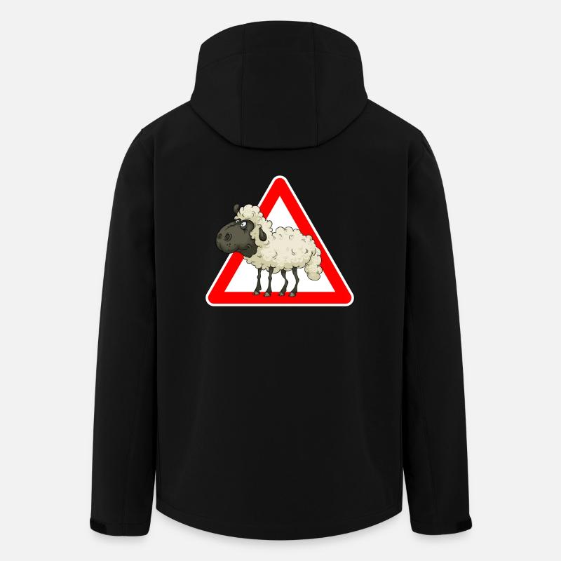 Schaf - Recycelte Männer Softshell-Jacke von Stanley/Stella - Schwarz