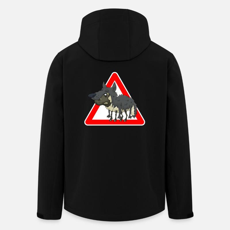moutons Loup - Veste softshell homme en polyester recyclé Stanley/Stella - noir