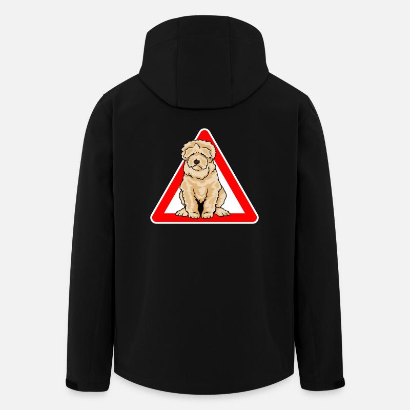 Labradoodle Goldendoodle Doodle Dog - Men’s Recycled Softshell Jacket by Stanley/Stella - black