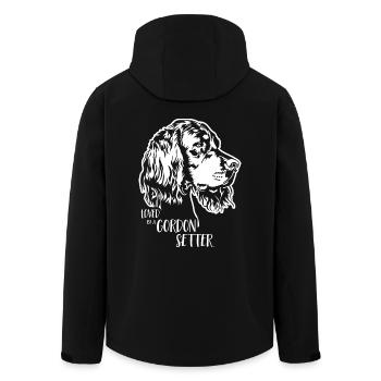 Adoré par un chien setter Gordon Wilsigns - Veste softshell homme en polyester recyclé Stanley/Stella - noir - Dos - AI Model Male 185 light (185cm)