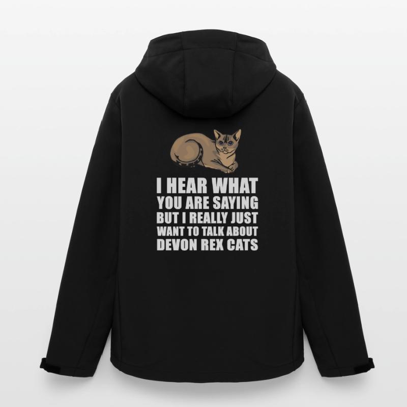 Devon Rex Cat Cute Gift Men’s Recycled Softshell Jacket by Stanley/Stella