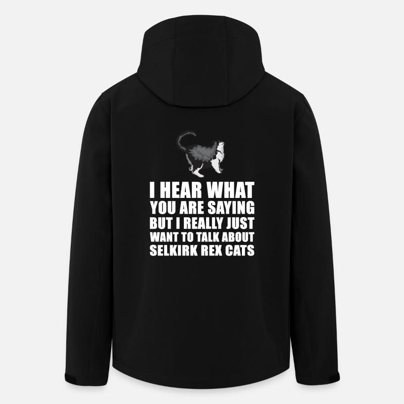 Selkirk Rex Cat Cute Gift - Men’s Recycled Softshell Jacket by Stanley/Stella - black