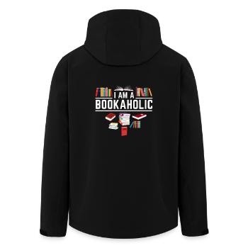 Bookworm Bookworm Book Fan Shirt Gift Funny - Men’s Recycled Softshell Jacket by Stanley/Stella - black - Back - AI Model Male 185 light (185cm)