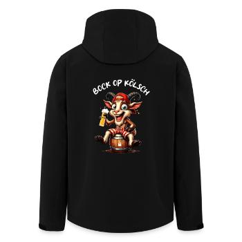Carnaval Cologne Kölsch Bock Kölle Alaaf Dom Lustig - Veste softshell homme en polyester recyclé Stanley/Stella - noir - Dos - AI Model Male 185 light (185cm)