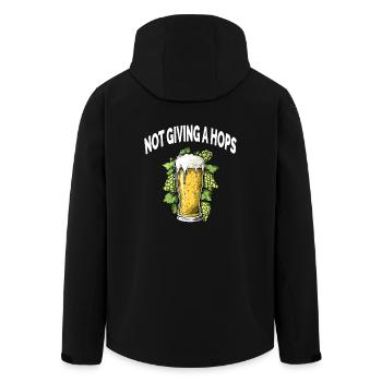 Funny Beer Alcool NE SE SOUCIE PAS DU HOUBLON - Veste softshell homme en polyester recyclé Stanley/Stella - noir - Dos - AI Model Male 185 light (185cm)