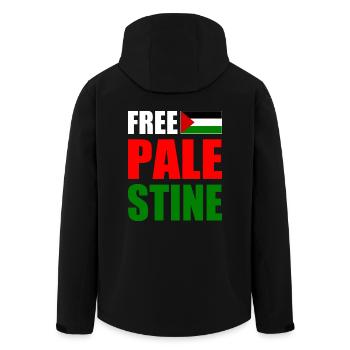 Free palestine - Recycelte Männer Softshell-Jacke von Stanley/Stella - Schwarz - Hinten - AI Model Male 185 light (185cm)