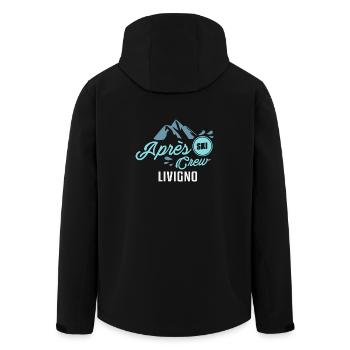 Apres Ski Crew Livigno T-Shirt - Recycelte Männer Softshell-Jacke von Stanley/Stella - Schwarz - Hinten - AI Model Male 185 light (185cm)