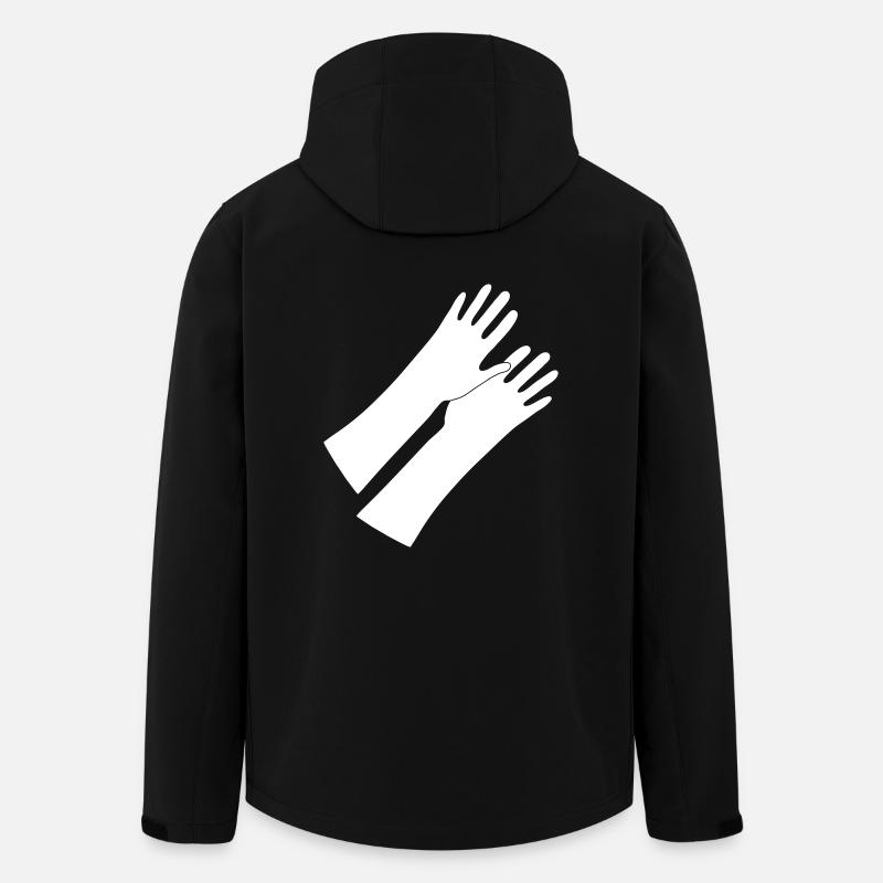 Gummihandschuhe _gg1 - Recycelte Männer Softshell-Jacke von Stanley/Stella - Schwarz