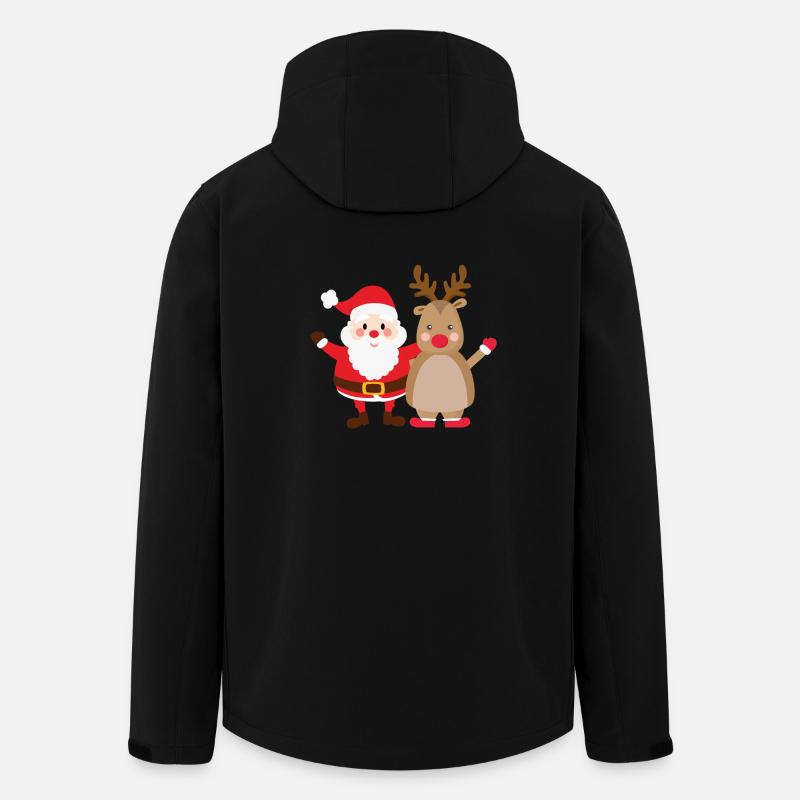 rudolph santa - Men’s Recycled Softshell Jacket by Stanley/Stella - black