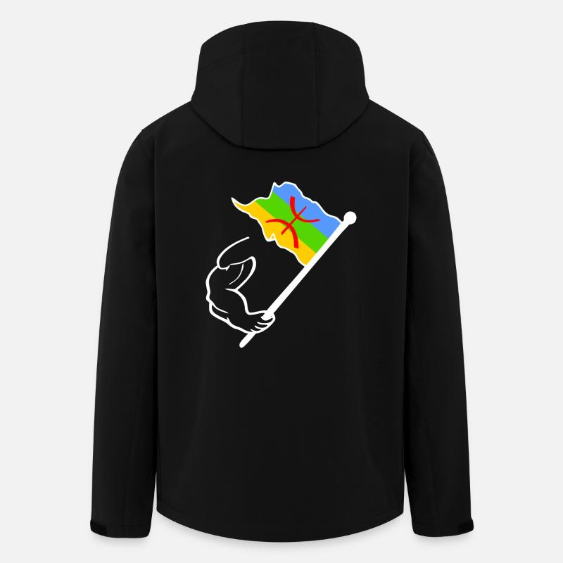 Amazigh Flagge - Recycelte Männer Softshell-Jacke von Stanley/Stella - Schwarz